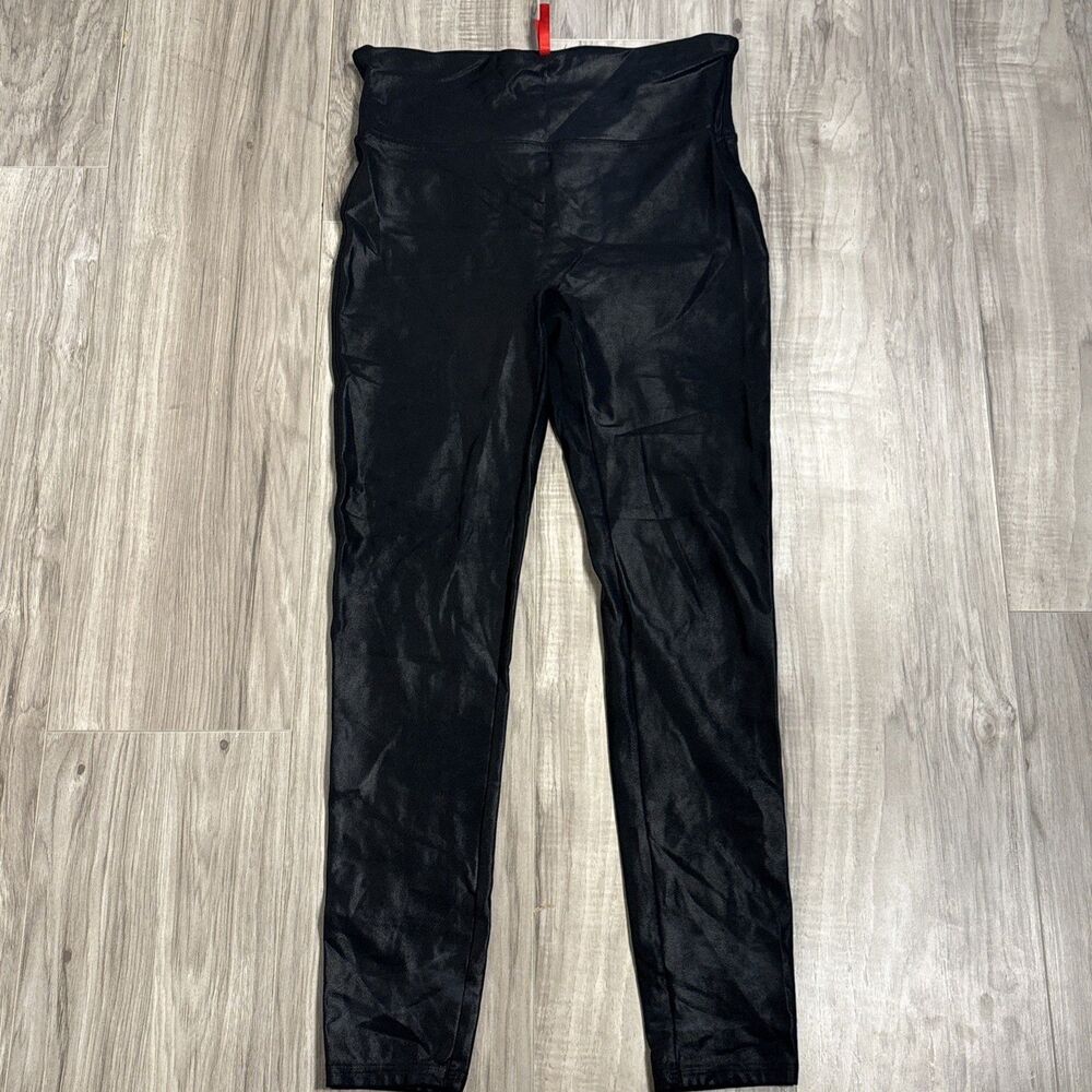 SPANX Women’s Faux Leather Leggings Size XL